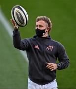 10 October 2020; Craig Casey of Munster ahead of the Guinness PRO14 match between Munster and Edinburgh at Thomond Park in Limerick. Photo by Ramsey Cardy/Sportsfile
