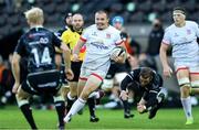 10 October 2020; Jacob Stockdale of Ulster evades the tackle of Stephen Myler of Ospreys during the Guinness PRO14 match between Ospreys and Ulster at Liberty Stadium in Swansea, Wales. Photo by Ben Evans/Sportsfile