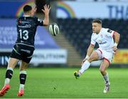 10 October 2020; Ian Madigan of Ulster chips through during the Guinness PRO14 match between Ospreys and Ulster at Liberty Stadium in Swansea, Wales. Photo by Ben Evans/Sportsfile