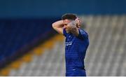 10 October 2020; Daryl Murphy of Waterford reacts after missing a goal chance during the SSE Airtricity League Premier Division match between Waterford and Shelbourne at the RSC in Waterford. Photo by Eóin Noonan/Sportsfile