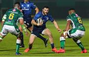 10 October 2020; Robbie Henshaw of Leinster in action against Sebastian Negri, left, and Toa Halafihi of Benetton during the Guinness PRO14 match between Benetton and Leinster at Stadio Monigo in Treviso, Italy. Photo by Daniele Resini/Sportsfile