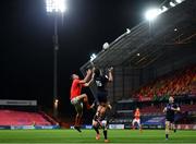 10 October 2020; Matt Gallagher of Munster in action against Damien Hoyland of Edinburgh during the Guinness PRO14 match between Munster and Edinburgh at Thomond Park in Limerick. Photo by Ramsey Cardy/Sportsfile