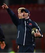 10 October 2020; Edinburgh defence coach Calum MacRae during the Guinness PRO14 match between Munster and Edinburgh at Thomond Park in Limerick. Photo by Ramsey Cardy/Sportsfile