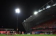 10 October 2020; A general view of action during the Guinness PRO14 match between Munster and Edinburgh at Thomond Park in Limerick. Photo by Ramsey Cardy/Sportsfile