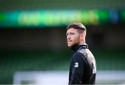 11 October 2020; Jack Byrne of Republic of Ireland ahead of the UEFA Nations League B match between Republic of Ireland and Wales at the Aviva Stadium in Dublin. Photo by Stephen McCarthy/Sportsfile
