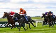 11 October 2020; Fantasy Lady, with Billy Lee up, leads eventual second place Sense Of Style, with Declan McDonagh up, on their way to winning the Staffordstown Stud Stakes at The Curragh Racecourse in Kildare. Photo by Ramsey Cardy/Sportsfile