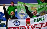 11 October 2020; Northern Ireland supporters prior to the UEFA Nations League B match between Northern Ireland and Austria at the National Football Stadium at Windsor Park in Belfast. Photo by David Fitzgerald/Sportsfile