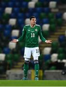 11 October 2020; Kyle Lafferty of Northern Ireland during the UEFA Nations League B match between Northern Ireland and Austria at the National Football Stadium at Windsor Park in Belfast. Photo by David Fitzgerald/Sportsfile