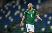 11 October 2020; Liam Boyce of Northern Ireland during the UEFA Nations League B match between Northern Ireland and Austria at the National Football Stadium at Windsor Park in Belfast. Photo by David Fitzgerald/Sportsfile