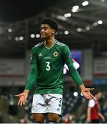 11 October 2020; Jamal Lewis of Northern Ireland during the UEFA Nations League B match between Northern Ireland and Austria at the National Football Stadium at Windsor Park in Belfast. Photo by David Fitzgerald/Sportsfile