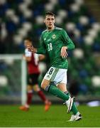 11 October 2020; Gavin Whyte of Northern Ireland during the UEFA Nations League B match between Northern Ireland and Austria at the National Football Stadium at Windsor Park in Belfast. Photo by David Fitzgerald/Sportsfile