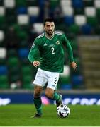 11 October 2020; Ryan McLaughlin of Northern Ireland during the UEFA Nations League B match between Northern Ireland and Austria at the National Football Stadium at Windsor Park in Belfast. Photo by David Fitzgerald/Sportsfile