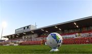 13 October 2020; A general view of the match ball on the pitch prior to the SSE Airtricity League Premier Division match between Cork City and Dundalk at Turners Cross in Cork. Photo by Matt Browne/Sportsfile