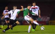 13 October 2020; Cian Coleman of Cork City in action against Michael Duffy of Dundalk during the SSE Airtricity League Premier Division match between Cork City and Dundalk at Turners Cross in Cork. Photo by Matt Browne/Sportsfile