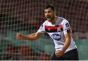 13 October 2020; Patrick Hoban of Dundalk celebrates after scoring his side's first goal during the SSE Airtricity League Premier Division match between Cork City and Dundalk at Turners Cross in Cork. Photo by Matt Browne/Sportsfile