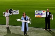 15 October 2020; currentaccount.ie are the new title sponsors of the All-Ireland Ladies Club Football Championships. currentaccount.ie will also sponsor the LGFA All-Ireland Club 7s and the LGFA’s National Volunteer awards. In attendance to mark the new partnership are, from left to right, Kira Magennis, Head of SEPA Payments, Helen O’Rourke, LGFA CEO, and Seamus Newcombe, CEO currentaccount.ie, at Croke Park in Dublin. To find out more about Current Account from your Credit Union, visit https://currentaccount.ie/ Photo by Harry Murphy/Sportsfile