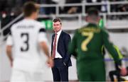 14 October 2020; Republic of Ireland manager Stephen Kenny during the UEFA Nations League B match between Finland and Republic of Ireland at Helsingin Olympiastadion in Helsinki, Finland. Photo by Jussi Eskola/Sportsfile