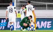 14 October 2020; Aaron Connolly of Republic of Ireland following the UEFA Nations League B match between Finland and Republic of Ireland at Helsingin Olympiastadion in Helsinki, Finland. Photo by Jussi Eskola/Sportsfile