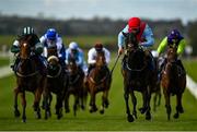 15 October 2020; Rosie Bassett, second from right, with Shane Foley up, on their way to winning the Irish Stallion Farms EBF Maiden at The Curragh Racecourse in Kildare. Photo by Seb Daly/Sportsfile