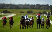 15 October 2020; Rosie Bassett, third from right, with Shane Foley up, on their way to winning the Irish Stallion Farms EBF Maiden at The Curragh Racecourse in Kildare. Photo by Seb Daly/Sportsfile