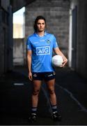 15 October 2020; Dublin Senior ladies footballer Niamh Collins in attendance at Parnell Park to help Dublin GAA and sponsors AIG Insurance to officially launch the new Dublin jersey. Photo by David Fitzgerald/Sportsfile