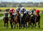 15 October 2020; Lustown Baba, centre, with Leigh Roche up, on their way to winning the TRM Waterford Testimonial Stakes at The Curragh Racecourse in Kildare. Photo by Seb Daly/Sportsfile