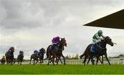 15 October 2020; Pretty Rebel, right, with Shane Foley up, on their way to winning the Equilux Works Or Your Money Back Handicap DIV I at The Curragh Racecourse in Kildare. Photo by Seb Daly/Sportsfile