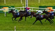 15 October 2020; Pretty Rebel, left, with Shane Foley up, passes the post ahead of second place Fall For A Kiss, with Dylan Browne McMonagle up, to win the Equilux Works Or Your Money Back Handicap DIV I at The Curragh Racecourse in Kildare. Photo by Seb Daly/Sportsfile