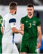 14 October 2020; Enda Stevens of Republic of Ireland following the UEFA Nations League B match between Finland and Republic of Ireland at Helsingin Olympiastadion in Helsinki, Finland. Photo by Mauri Fordblom/Sportsfile