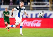 14 October 2020; Fredrik Jensen of Finland during the UEFA Nations League B match between Finland and Republic of Ireland at Helsingin Olympiastadion in Helsinki, Finland. Photo by Mauri Fordblom/Sportsfile