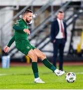 14 October 2020; Conor Hourihane of Republic of Ireland during the UEFA Nations League B match between Finland and Republic of Ireland at Helsingin Olympiastadion in Helsinki, Finland. Photo by Mauri Fordblom/Sportsfile