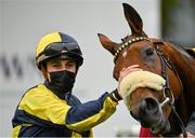 17 October 2020; Jockey Ronan Whelan and Surrounding following their victory in the Knockaire Stakes at Leopardstown Racecourse in Dublin. Photo by Seb Daly/Sportsfile