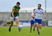 17 October 2020; David Clifford of Kerry in action against Conor Boyle of Monaghan during the Allianz Football League Division 1 Round 6 match between Monaghan and Kerry at Grattan Park in Inniskeen, Monaghan. Photo by Brendan Moran/Sportsfile
