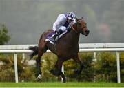 17 October 2020; Poetic Flare, with Kevin Manning up, on their way to winning the Killavullan Stakes at Leopardstown Racecourse in Dublin. Photo by Seb Daly/Sportsfile