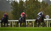 17 October 2020; Poetic Flare, right, with Kevin Manning up, on their way to winning the Killavullan Stakes at Leopardstown Racecourse in Dublin. Photo by Seb Daly/Sportsfile