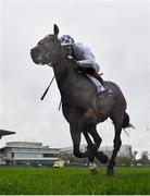 17 October 2020; Poetic Flare, right, with Kevin Manning up, on their way to winning the Killavullan Stakes at Leopardstown Racecourse in Dublin. Photo by Seb Daly/Sportsfile