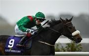 17 October 2020; Haparanda, with Andrew Slattery up, on their way to winning the Retro Drive In Movies At Leopardstown October Handicap at Leopardstown Racecourse in Dublin. Photo by Seb Daly/Sportsfile