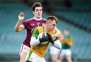 17 October 2020; Deividas Uosis of Kerry in action against Cian Monahan of Galway during the EirGrid GAA Football All-Ireland U20 Championship Semi-Final match between Kerry and Galway at the LIT Gaelic Grounds in Limerick. Photo by Matt Browne/Sportsfile