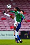 17 October 2020; Deshane Dalling of Cork City in action against Jake Davidson of Waterford during the SSE Airtricity League Premier Division match between Cork City and Waterford at Turners Cross in Cork. Photo by Eóin Noonan/Sportsfile