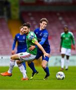 17 October 2020; Will Fitzgerald of Waterford in action against Gearóid Morrissey of Cork City during the SSE Airtricity League Premier Division match between Cork City and Waterford at Turners Cross in Cork. Photo by Eóin Noonan/Sportsfile
