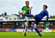 17 October 2020; Alec Byrne of Cork City in action against Will Fitzgerald of Waterford during the SSE Airtricity League Premier Division match between Cork City and Waterford at Turners Cross in Cork. Photo by Eóin Noonan/Sportsfile