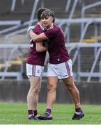 17 October 2020; Galway players Sean Fitzgerald and Macdara Geraghty celebrate after the EirGrid GAA Football All-Ireland U20 Championship Semi-Final match between Kerry and Galway at the LIT Gaelic Grounds in Limerick. Photo by Matt Browne/Sportsfile