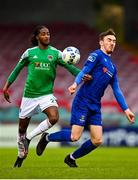 17 October 2020; Jake Davidson of Waterford in action against Deshane Dalling of Cork City during the SSE Airtricity League Premier Division match between Cork City and Waterford at Turners Cross in Cork. Photo by Eóin Noonan/Sportsfile