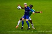 17 October 2020; Alistair Coote of Waterford in action against Henry Ochieng of Cork City during the SSE Airtricity League Premier Division match between Cork City and Waterford at Turners Cross in Cork. Photo by Eóin Noonan/Sportsfile