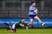 17 October 2020; Eric Lowndes of Dublin and Shane McEntee of Meath during the Allianz Football League Division 1 Round 6 match between Dublin and Meath at Parnell Park in Dublin. Photo by Ramsey Cardy/Sportsfile