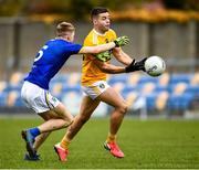 17 October 2020; Patrick McBride of Antrim in action against Andy Maher of Wicklow during the Allianz Football League Division 4 Round 6 match between Wicklow and Antrim at the County Grounds in Aughrim, Wicklow. Photo by Ray McManus/Sportsfile