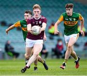 17 October 2020; Conor Raftery of Galway in action against Kerry during the EirGrid GAA Football All-Ireland U20 Championship Semi-Final match between Kerry and Galway at the LIT Gaelic Grounds in Limerick. Photo by Matt Browne/Sportsfile
