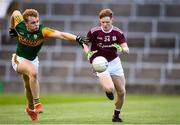 17 October 2020; Oisin Gormley of Galway in action against Alan Dineen of Kerry during the EirGrid GAA Football All-Ireland U20 Championship Semi-Final match between Kerry and Galway at the LIT Gaelic Grounds in Limerick. Photo by Matt Browne/Sportsfile