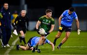 17 October 2020; James Conlon of Meath in action against Cian Murphy of Dublin during the Allianz Football League Division 1 Round 6 match between Dublin and Meath at Parnell Park in Dublin. Photo by Brendan Moran/Sportsfile