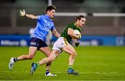 17 October 2020; Cillian O'Sullivan of Meath in action against Eric Lowndes of Dublin during the Allianz Football League Division 1 Round 6 match between Dublin and Meath at Parnell Park in Dublin. Photo by Brendan Moran/Sportsfile